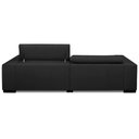 Ver imagem 7 de Sofá Retrátil Reclinável para Sala 3 Lugares 230cm Bari L06 Couro Preto - Lyam Decor