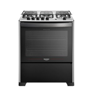 Fogão 5 Bocas Dako Magister Gás Glp Acendimento Automático Preto 300001611 Bivolt