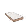Colchão D23 Solteiro – Suede Bege - 88 X 188 X 12 Cm - 1
