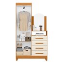 Ver imagem 4 de Cômoda New Capri 4 Gavetas Cinamomo/off White - Abz