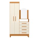 Ver imagem 3 de Cômoda New Capri 4 Gavetas Cinamomo/off White - Abz