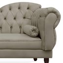 Ver imagem 2 de Divã Recamier Namoradeira C/Capitonê+ 02 Puffs-Ecotec Decor