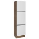 Ver imagem 1 de Paneleiro Madesa Glamy 60 cm 3 Portas Rustic/Branco Cor:Rustic/Branco