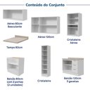 Ver imagem 6 de Cozinha Planejada 7 Peças com Tampo com Cristaleira Marselha CabeCasa MadeiraOriginals Branco