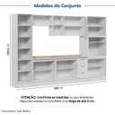 Ver imagem 4 de Cozinha Planejada 7 Peças com Tampo com Cristaleira Marselha CabeCasa MadeiraOriginals Branco