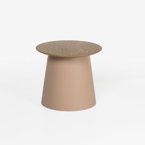 Mesa Lateral Natt com Tampo em Mdf Laminado 50 Cm X 46,5 Cm Rosa
