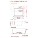 Ver mais imagens de Kit Cuba XQ355 com Torneira Luxo 1195 Metal e Válvula Click 1 1/2 com Sifão PVC e Flexível Compace