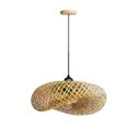 Ver imagem 1 de Pendente de Fibra Natural de Bambu Artesanal E27 Bancada Sala Nat01
