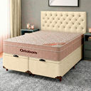 Ver imagem 1 de Kit Cama Box Bau + Cabeceira + Colchão Queen Molas Ensacadas - Airtech - Ortobom