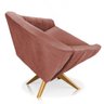 Poltrona Veludo Rose Base Maderia - 4