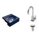 Ver imagem 2 de Kit Cuba XQ355 Torneira Luxo 1195 e Válvula 1 Polegada Compace