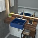 Ver imagem 1 de Kit Cuba XQ355 Torneira Luxo 1195 e Válvula 1 Polegada Compace