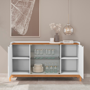 Ver mais imagens de Buffet Bari 1,70 Branco/cedro