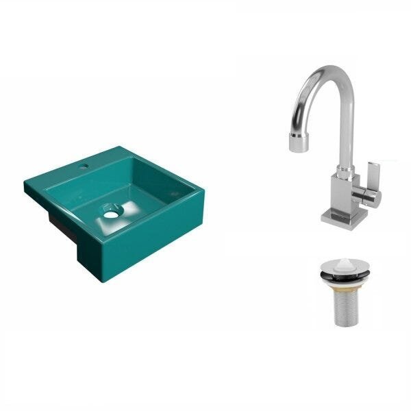 Kit Cuba XQ355 Torneira Luxo 1195 e Válvula 1 Polegada Compace - 2