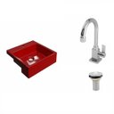 Ver imagem 2 de Kit Cuba XQ355 Torneira Luxo 1195 e Válvula 1 Polegada Compace