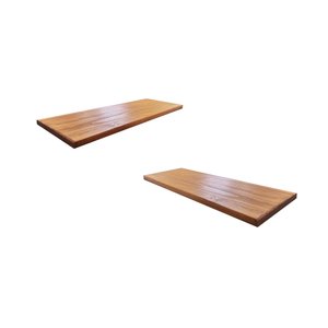 2 Tampos Prateleira 45cm Casa Cozinha  Pinus Rústico