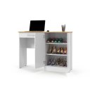 Ver imagem 3 de Mesa / Escrivaninha Sp para Estudo ou Trabalho Cor Branco / Cinamomo