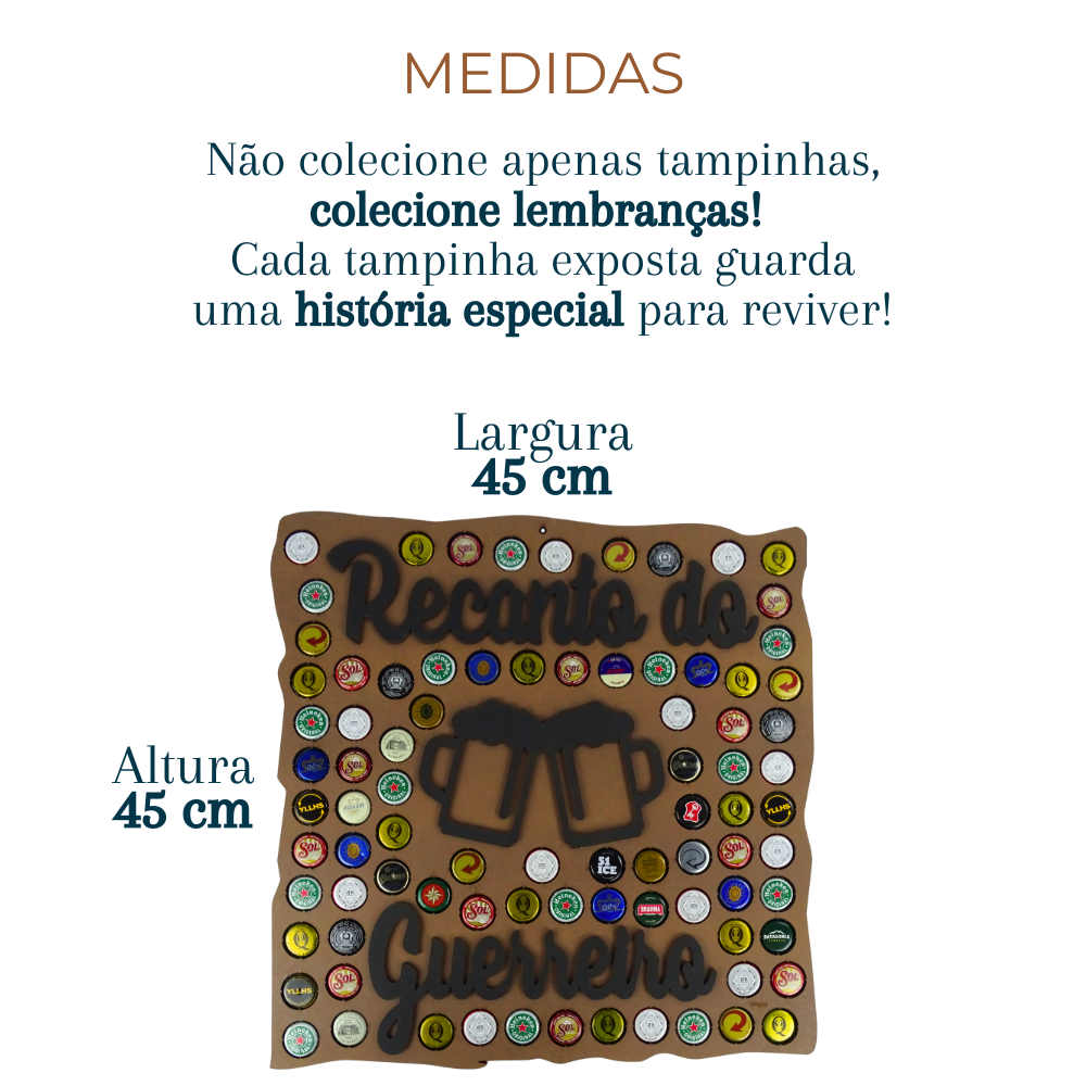 Porta Tampa de Garrafa de Cerveja Quadro Decorativo Mdf - 6