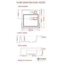 Ver imagem 6 de Kit Cuba XQ355 Torneira Luxo 1195 Válvula Click 1 Polegada B Compace