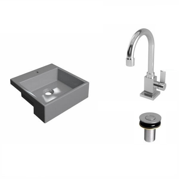 Kit Cuba XQ355 Torneira Luxo 1195 Válvula Click 1 Polegada B Compace - 2