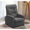 Ver imagem 4 de Poltrona do Papai Reclinável Versa Tecido Veludo - Lm Decor Lm - Decor 78 Cinza