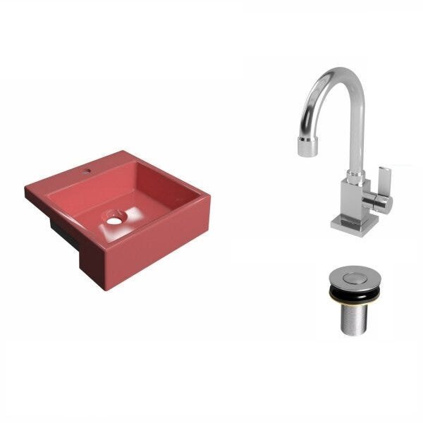 Kit Cuba XQ355 Torneira Luxo 1195 Válvula Click 1 Polegada B Compace - 2