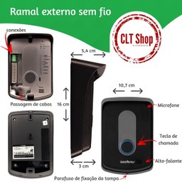 Aparelho Telefonico Fixo Identificador Dect 6.0 e Interfone - 4