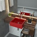 Ver imagem 1 de Kit Cuba XQ355 Torneira Luxo 1195 Válvula Click 1 Polegada B Compace