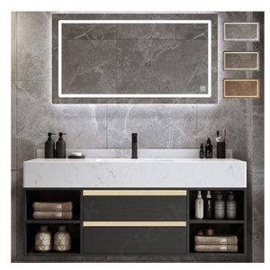 Espelho 90x70 Led 3 Cores Frio Neutro e Quente Banheiro Retangular 0,90 X 0,70