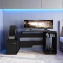 Ver imagem 1 de Mesa Gamer E Escritório Xt Racer Space One Politorno Preto/Verde