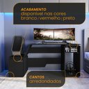 Ver imagem 7 de Mesa Gamer E Escritório Xt Racer Space One Politorno Preto/Verde