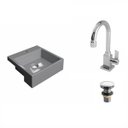 Ver imagem 2 de Kit Cuba XQ355 Torneira Luxo 1195 Válvula Click 1 Polegada G Compace