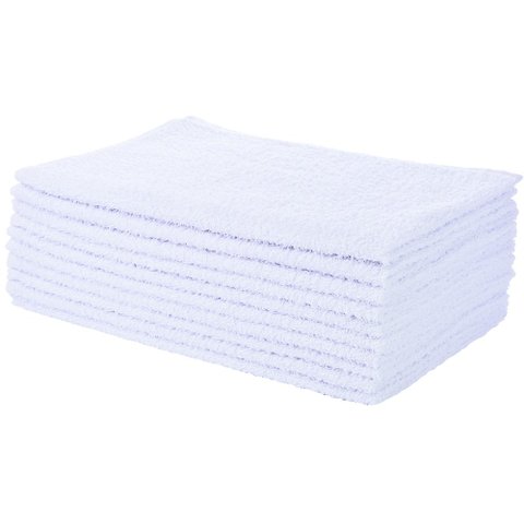 Kit 10 Toalhas de Rosto para Salão de Beleza Perfeito Estilo Salão Branco