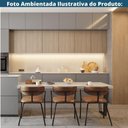 Ver imagem 7 de Kit 4 Cadeiras Girona com Braços Fratini Encosto e Assento (pu) Caramelo Estrutura Aço Carbono