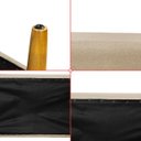 Ver imagem 7 de Puff Sala Damon Multiuso Linho Bege Pés Palito Castanho