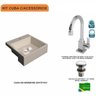 Kit Cuba XQ355 com Torneira Luxo 1195 e Válvula Click 1 1/2 Polegada Compace - 3