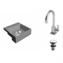 Ver imagem 2 de Kit Cuba Xq355 com Torneira Luxo 1195 e Válvula Click 1 1/2 Polegada Compace