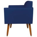 Ver imagem 7 de Poltrona Namoradeira Decorativa Isabella Pés Palito Madeira Suede Azul Marinho - Gran Belo