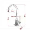 Ver imagem 6 de Kit Cuba XQ355 Torneira Luxo 1195 Metal 1/4 Volta Compace