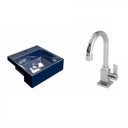 Ver imagem 2 de Kit Cuba XQ355 Torneira Luxo 1195 Metal 1/4 Volta Compace