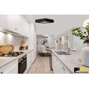 Ver imagem 4 de Lustre Pendente Madeira Quadrado Preto 25cm