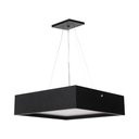 Ver imagem 3 de Lustre Pendente Madeira Quadrado Preto 25cm
