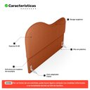 Ver imagem 3 de Cabeceira Orgânica Cama Box Queen Size Sea 160cm com Frame Bouclé Terracota - Desk Design