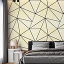 Ver imagem 1 de Kit 8 Rolos Papel de Parede Adesivo Zara Ouro Branco e Preto - 3,0m