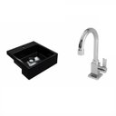 Ver imagem 2 de Kit Cuba XQ355 Torneira Luxo 1195 Metal 1/4 Volta Compace