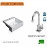 Kit Cuba XQ355 Torneira Luxo 1195 Metal 1/4 Volta Compace - 3