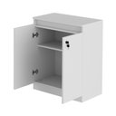 Ver imagem 3 de Balcão Para Escritório 2 Portas ME4149 Branco - Tecno Mobili
