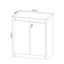 Ver imagem 5 de Balcão Para Escritório 2 Portas ME4149 Branco - Tecno Mobili
