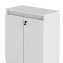 Ver imagem 4 de Balcão Para Escritório 2 Portas ME4149 Branco - Tecno Mobili