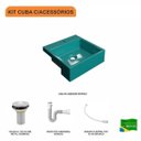 Ver imagem 3 de Kit Cuba Xq355 Válvula 1 Polegada Sifão Flexível Pvc Compace